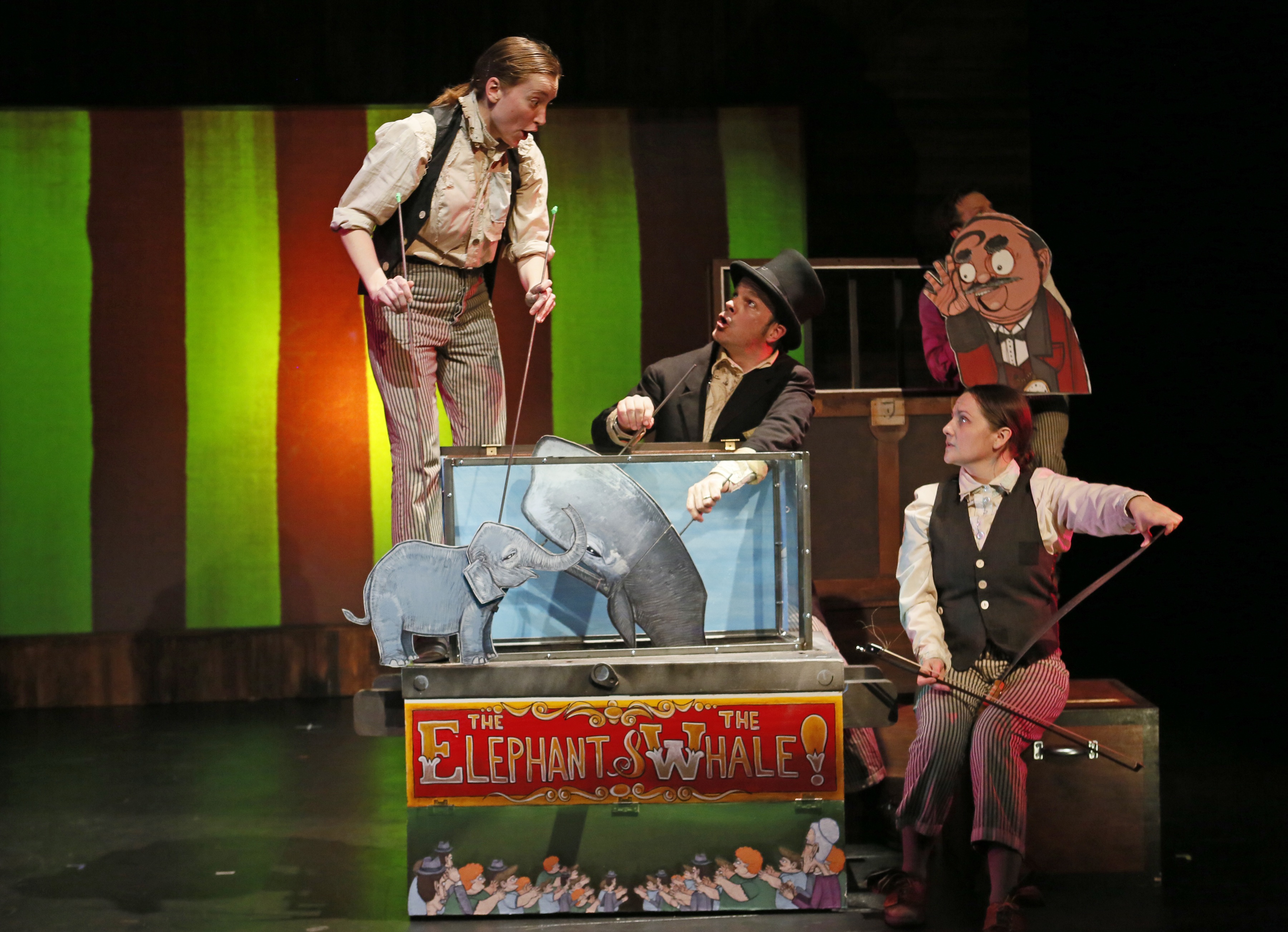 The Chicago Children's Theater presents a dress rehearsal for The Elephant and the Whale Tuesday April 8, 2013, at the Ruth Page Theatre,, 1020 N. Dearborn.